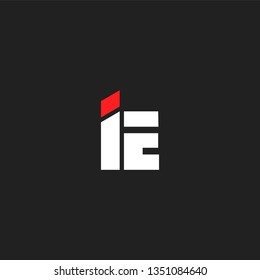 I & E letters Joint logo icon vector template for corporate logo and business card.
