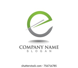 E letters logos Template