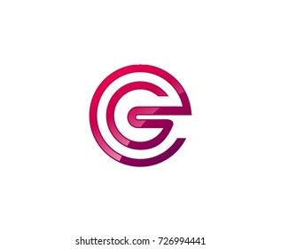 Letter G Modern Shape Logo Design Stock Vector (Royalty Free) 537687460 ...