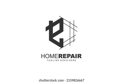 E logo architecture for construction company. property template vector illustration for your brand.