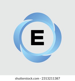E logo Colorful Vector Design. Icon Concept. Abstract modern