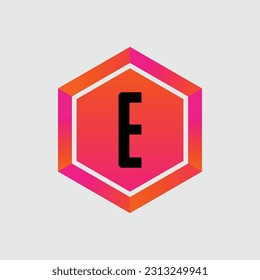 E logo Colorful Vector Design. Icon Concept. Abstract modern