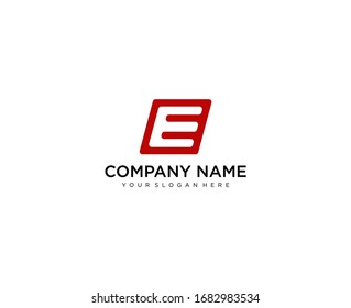 E logo for the company