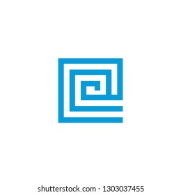 E logo design