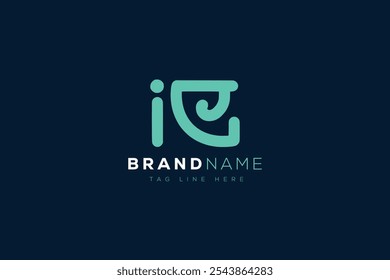 Design do logotipo I e E. IE abstract Letters Monograma de logotipo. Este design de logotipo é o processo de criação de um símbolo visual que representa uma marca, empresa ou indivíduo.