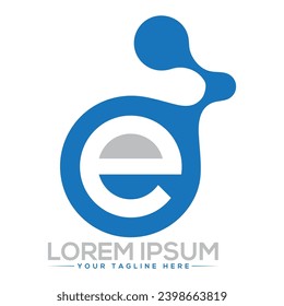 E-Logo-Design Kreativ und modern gestaltet