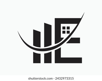 E logo design Dive into the blueprint of creativity with our logo series, where each letter is meticulously crafted to resemble architectural blueprints. This collection symbolizes 