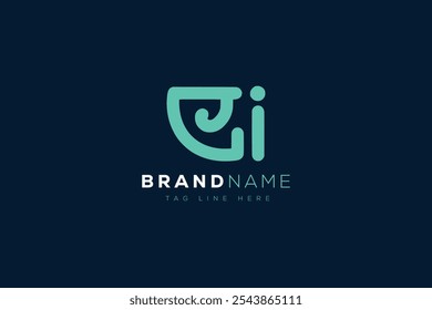 Design do logotipo E e I. EI abstract Letters Monograma de Logotipo. Este design de logotipo é o processo de criação de um símbolo visual que representa uma marca, empresa ou indivíduo.