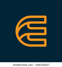 E logo, design inspiration vector template for any purpose