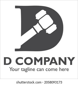 E logo design on Attorney and Law theme