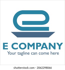 E logo design on Cleaning and Maintenance theme