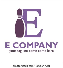 E logo design on Sport theme