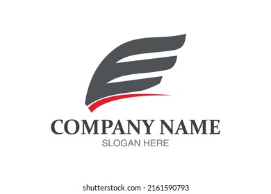 E logo design template. Vector image. E initial letter logo.