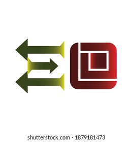 E Logo Design Vector Icon Symbol Template. Letter Logo. Logo Design. E Letter Logo