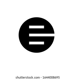 e logo design vector sign template