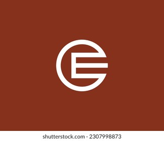 E logo design vector template