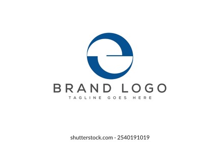 E logo design vector template design for brand