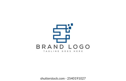 E logo design vector template design for brand