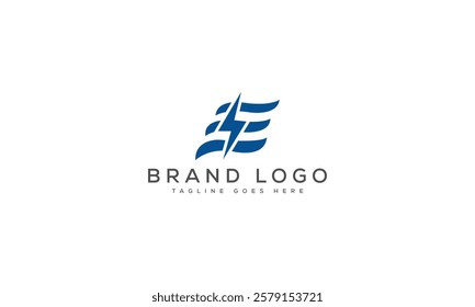 E logo design vector template design for brand