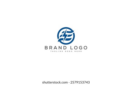 E logo design vector template design for brand