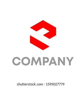 e logo icon design template sign
