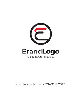 E logotipo inicial para la industria de negocios o deportes o equipo o marca de atleta