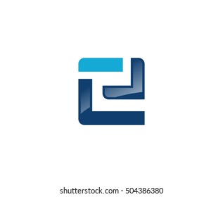 E logo letter