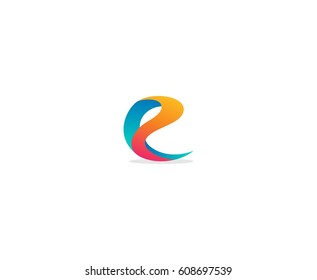 E logo letter
