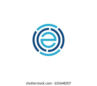 E logo letter