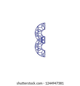 E logo letter design
