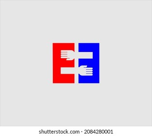 e and e logo letter for your bussines company volunteer social institute