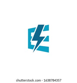 E logo is a little explanation of the concept of the logo: a unique E letter with clean, clear, thick, and elegant lines