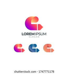 E logo | E modern letter logo design template | Gradient Unique E Logo Design
