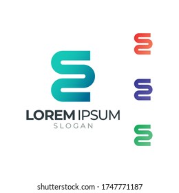 E logo | E modern letter logo design template | Gradient Unique E Logo Design