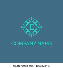 E LOGO MODERN TEMPLATE
