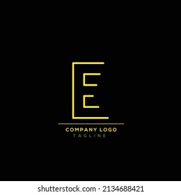 E Logo Monogram Icon Vector Symbol Template