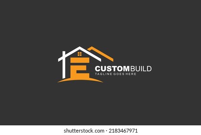 E logo real estate for branding company. construction template vector illustration for your brand.