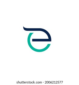 E Logo Simple and Clean Design