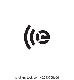 e logo simple and elegance