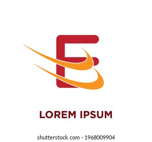 E logo swoosh vector template best seller