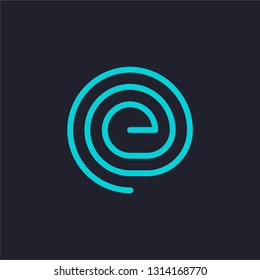 E logo template