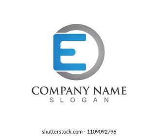 E logo Vector Abstract icons template app
