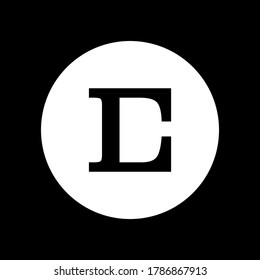 E LOGO VEKTOR, FÜR UNTERNEHMENSTECHNOLOGIE, FINANZEN, WOHNUNGEN, ETC DANK