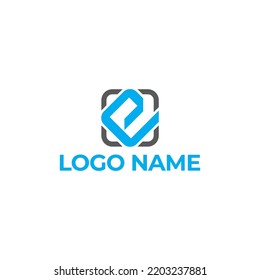 E Logo Vector Design for Company and Online Platforms