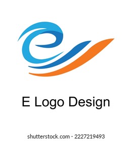 E Logo Vector Graphic Design