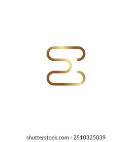 E logo vector illusion design technology