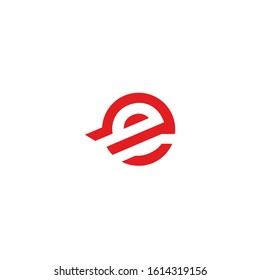 E logo vetor, E simple logo design