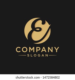 E Luxury Logo Design Template Inspiration