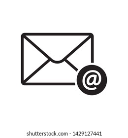 e mail envelope icon logo in trendy style template