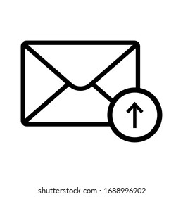 E mail, mail, envelope sign icon vector isolated